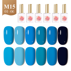 Ensemble de 6 gels à ongles MIMAGPIE, lampe UV LED professionnelle, vernis gel, service OEM, support de logo personnalisé, flacons de vernis gel - Product Image 1