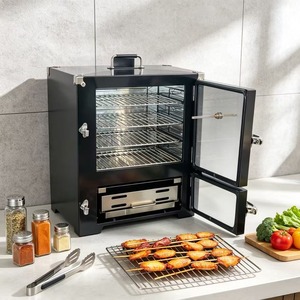 Four de table avec deux portes et thermomètre pour barbecue extérieur - Product Image 1