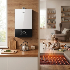 Chaudière murale 25kW 380V à prix d'usine, contrôle intelligent WiFi, système de chauffage central domestique, CE, OEM, ODM pris en charge, haute efficacité, A+ - Product Image 1