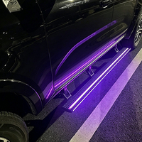 Marchepied électrique automatique avec éclairage LED néon double pour Chevrolet Silverado Crew Cab 2015-2018