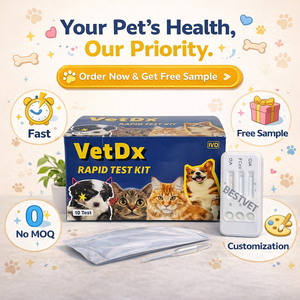 Meilleur prix fabricant BEST VET – Test rapide de dépistage de la leucémie féline (Ag) – Échantillons gratuits pour usage en clinique vétérinaire - Product Image 3