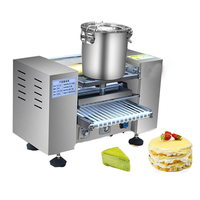 Mini Mille Crêpe Gâteau Machine 220V Pâtisserie avec Moteur Efficace Milliers Couche Crêpière Peau au Prix