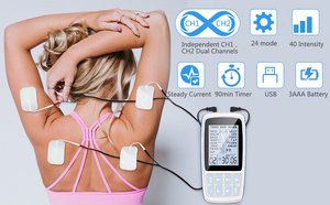 Silla de Masaje TENS EMS de Lujo de 2 Canales, con 24 Modos de Control de Tiempo, Unidad Portátil con Almohadillas, entre las 10 Mejores Ventas en China - Product Image 3