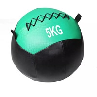 Logotipo personalizado 2lb 20lb equipo de gimnasia de pesas entrenamiento ejercicio Fitness Power Training Pu cuero medicina pared bola