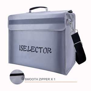CUSTOM <b>A4</b> Size Home and Office Fireproof Bag Large Fire-Resistant <b>Folder</b> with Digital Code Lock for Files and Money - Product Image 1