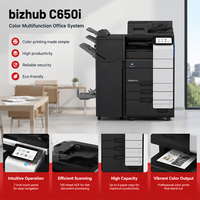 Photocopieur multifonction intelligent d'occasion Konica Minolta Bizhub C650i A3 à grande vitesse avec écran tactile couleur et 2 Go de mémoire pour la copie et la numérisation en gros