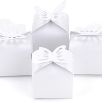 Cajas de Regalo de Papel Rosa Perla con Cierre de Mariposa, Caja de Regalo Desechable de Grado Alimenticio para Dulces de Boda, Venta al por Mayor