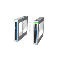 Tourniquet intelligent de contrôle des billets à détection rapide en acier inoxydable, portillon piétonnier à monnayeur avec reconnaissance faciale pour parcs d'attractions