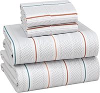 Ensemble de draps de lit de luxe pour hôtel, 4 pièces, respirant et rafraîchissant, poches profondes, extra doux, sans plis, Oeko-Tex