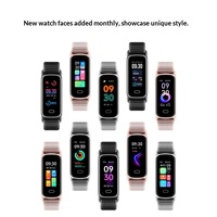 Bracelet intelligent GTL1, moniteur de fréquence cardiaque, podomètre, étanche, montre de santé du sommeil, batterie 15-21 jours, écran TFT