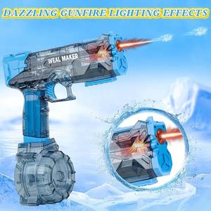 定制新款闪光自动强力水枪射手喷枪带互动照明电动水枪玩具 - Product Image 2
