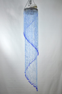 Chất Lượng Cao Sprial Trần Ánh Sáng Acrylic <span class=keywords><strong>Beaded</strong></span> Chandelier Đèn Bóng Râm - Product Image 2