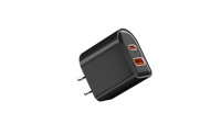 Logo Kustom Mini Dual Port 25W PD3.0 QC3.0 USB-C Pengisi Daya Cepat Elektrik untuk Laptop & Ponsel dengan Perlindungan OTP/OVP