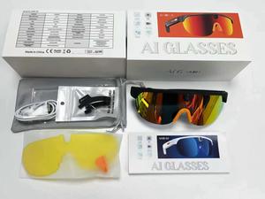 Lunettes intelligentes avec capture vidéo 4K Ultra HD, caméra unique, monture en polyuréthane, verres jaunes et verts - Product Image 3