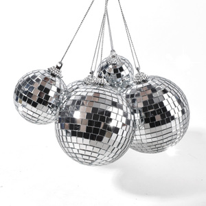 Custom Wedding New Year Party Holiday Decorations <b>Plastic</b> Silver <b>Mirror</b> Small Disco Ball Waterproof Durable Indoor Use - Product Image 2
