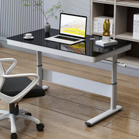 Bureau réglable en hauteur à manivelle OEM 1200*600mm avec verre trempé, bureau d'étude pour enfants, bureau d'ordinateur à domicile pour étudiants