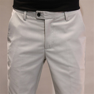 Pantalon Chino Homme Décontracté et Habillé, Taille Mi-Haute, Fermeture Éclair Plate, Qualité Supérieure, Coupe Slim - Product Image 6