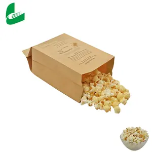 Marchi imballaggi in busta sacchetti di carta per popcorn per feste gourmet all'ingrosso