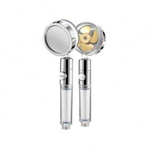 High Pressure Shower Filter Water Saving Flow 360° Rotating Small <b>Fan</b> ABS Rain <b>Spray</b> Nozzle Shower Head for Bathroom - Product Image 1