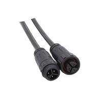 Câble d'alimentation en plastique extérieur M16 3Pin connecteur étanche 300V 10A connecteur ca IP68 pré-câblé mâle femelle connecteur de fil Led