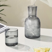 Carafe en verre résistant aux hautes températures, fonctions chaud/froid, design moderne, grande carafe en verre borosilicate