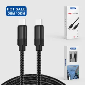 Schitec factory 60w charger cable fast charging sync data 1m 2m OEM nylon usb charger cable for iphone15