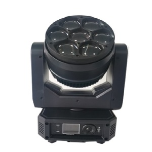 Luces LED Móviles de Escenario Tipo Ojos de Abeja de 7*40W con Control DMX512, Zoom, IP44, RGBW 4-en-1 para Discoteca/KTV/DJ/Fiestas - Product Image 1