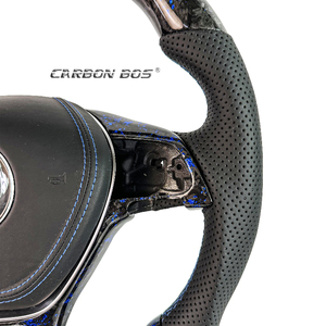 Volant personnalisé en fibre de carbone forgée, directement de l'usine, adapté à la Volkswagen Mk7 <span class=keywords><strong>Golf</strong></span> 7 MK6 <span class=keywords><strong>Golf</strong></span> <span class=keywords><strong>6</strong></span> <span class=keywords><strong>GTI</strong></span> - Product Image 2