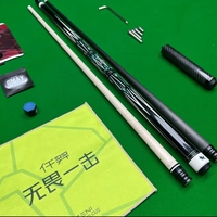 Set Tongkat Biliar ZENI BF Premium Maple Carbon Fiber Shaft dengan Dua Shaft, Sambungan Radial, Ujung 12.5mm, Profesional