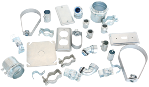 Accesorios de conducto de conector de tornillo de fijación de acero chapado en zinc (EMT) de 3/4 pulgadas - Product Image 6