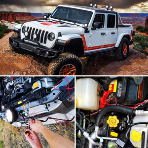 맞춤 길이 16AWG 배선 연장 키트 3피트(1m) LED 오프로드 안개등 보트 라이트 12V 전원용 - Product Image 6