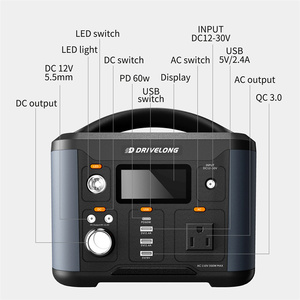 Station d'alimentation portable 300W pour le camping en plein air, générateur solaire multi-protection avec batterie au lithium, source d'alimentation d'urgence - Product Image 5