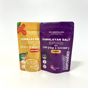 Custom Logo Gravure Printed Smell Proof for Ziplock Edible Food Packaging Stand Zipper Mylar Pouch Bath <b>Salt</b> Jelly - Product Image 3