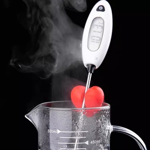 Fabake Stainless Steel Probe Electronic Food Thermometer 400ml Digital Display For Water Milk Oil Cooking Measurement - Product Image 1