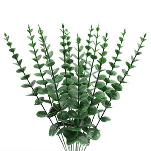 Feuille d'eucalyptus doré artificielle en plastique, simulation de verdure pour Noël, remise de diplôme, intérieur, extérieur, maison, fête, lieu événementiel - Product Image 3