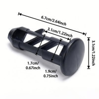 Charnière renforcée moulée par injection pour poubelle à roulettes, en PP noir, compatible multi-modèles, pièces de rechange pour poubelle extérieure