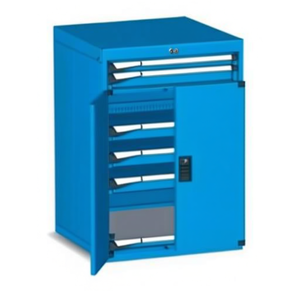 Fami Master Key Comfort C0-EH=36X36 <b>Drawer</b> Cabinet 5 <b>Drawers</b> 714x751x1023mm Anthracite Grey RAL7016 <b>Tool</b> Storage - Product Image 2