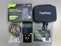Probador Automático de Baterías de Coche 12V 24V DC, Analizador de Carga, Probador de Capacidad, Prueba de Sistema de Arranque, con Impresora