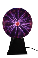 Lámpara de Plasma con Control Táctil, Globo Rojo, Bombilla Mágica de Cristal, 8 Pulgadas, Efecto de Rayo Estático