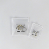 Sacs d'emballage en PVC givré avec fermeture éclair pour bijoux (colliers, boucles d'oreilles) et rangement, personnalisables avec logo, en EVA et PVC, petits pochettes Ziplcok en plastique