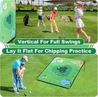 Ensemble de tapis de jeu de déchiquetage de golf en plein air jeu de velcro de golf pour enfants adultes tapis de pratique d'entraînement de frappe jeu de golf de plage