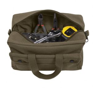 Muestra gratuita: Bolsas de herramientas de lona resistentes para mecánicos, al por mayor, con cremallera de latón, para mantenimiento de vehículos, carpinteros, etc. - Product Image 6