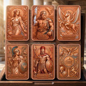Venta al por Mayor de Barras de Cobre de 5oz con Impresión de Mitología Griega, Colección de Mitos Olímpicos, <span class=keywords><strong>Zeus</strong></span>, Atenea, Pegaso, Regalos de Recuerdo - Product Image 1