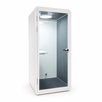 Cabine téléphonique insonorisée multifonctionnelle pour bureau, pod mobile, pod acoustique portable pour réunions, pod de travail silencieux pour intérieur