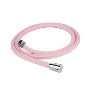 Individuelle Länge hochwertig rosa ultra-flexibles Ersatz-Metall-Edelstahl-Duschschlauch mit 0,5 M 1 M 1,2 M 1,5 M 1,8 M 2 M Schlauch