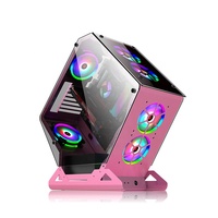 Boîtier PC Gaming au Design Irrégulier, Boîtier ATX Personnalisé pour Ordinateur de Bureau, Boîtier PC Large en Forme de Cube, Tour d'Ordinateur, Chambre PC