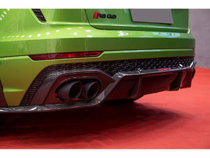 Kit de carrocería de fibra de carbono seco de alta calidad para Audi RSQ8 <span class=keywords><strong>ABT</strong></span> estilo parachoques delantero labio rejilla alerón de techo faldas laterales rueda cejas - Product Image 4