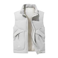 Blouson Bomber Unisexe 100% Polyester à Col Montant, Rembourré, Imperméable, Coupe-Vent, Épais, Hiver, Direct Usine, Matelassé, Poches Zippées, OEM
