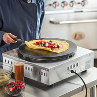 Crêpière Commerciale Double Automatique, Machine à Crêpes Électrique Portable
