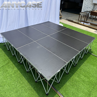 Plateforme de scène pliable, scène pliable portable pour éclairages de scène